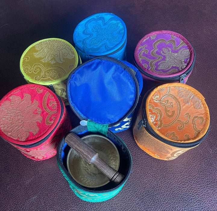 Handmade Tibetan Singing Bowl with Carrying Case