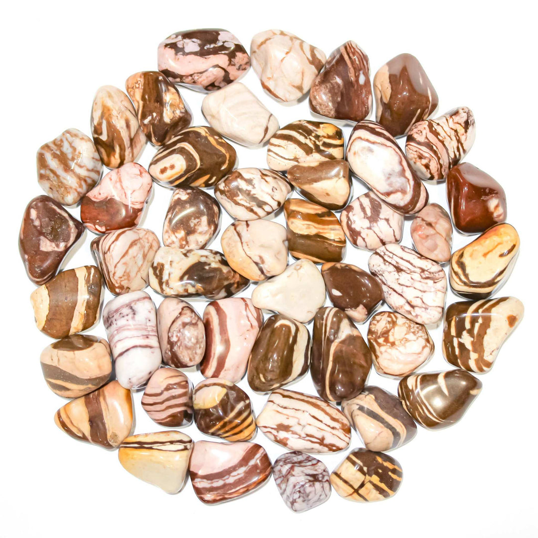 Red Zebra Jasper Tumbled Pocket Stone