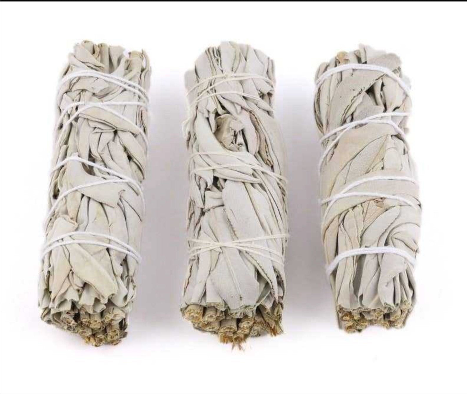 4" White Sage - Sacred Crystals Smudge Sticks