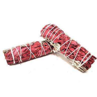 4" White Sage, Blue sage, Red Dragon's Blood - Sacred Crystals Smudge Sticks