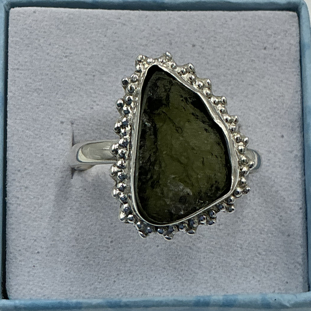 Moldavite Ring