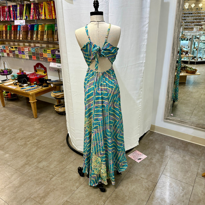 Long Sari Boho Summer Sun Dress