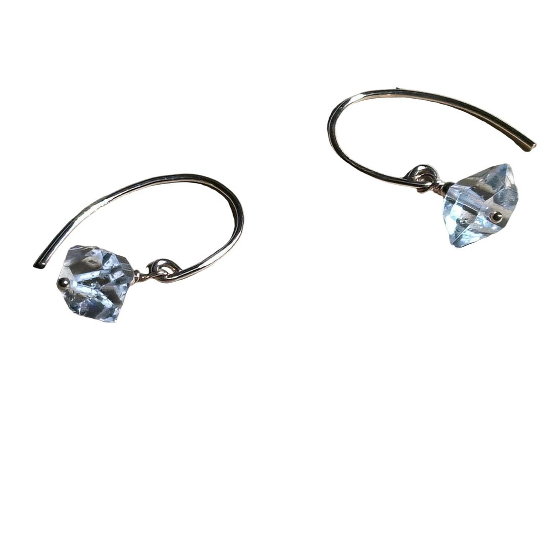 Herkimer Bertoni Dangle Earrings - Rose Gold Filled Sterling Silver