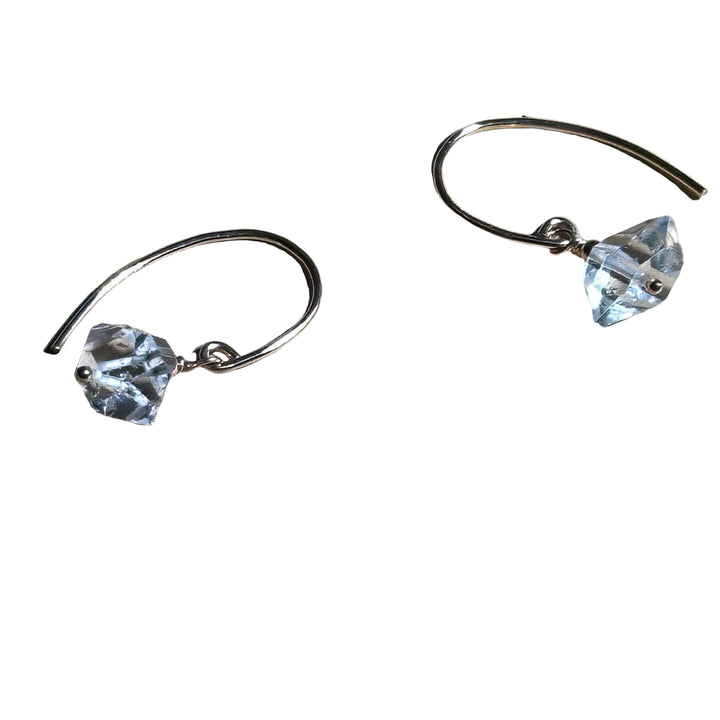 Herkimer Bertoni Dangle Earrings - Rose Gold Filled Sterling Silver