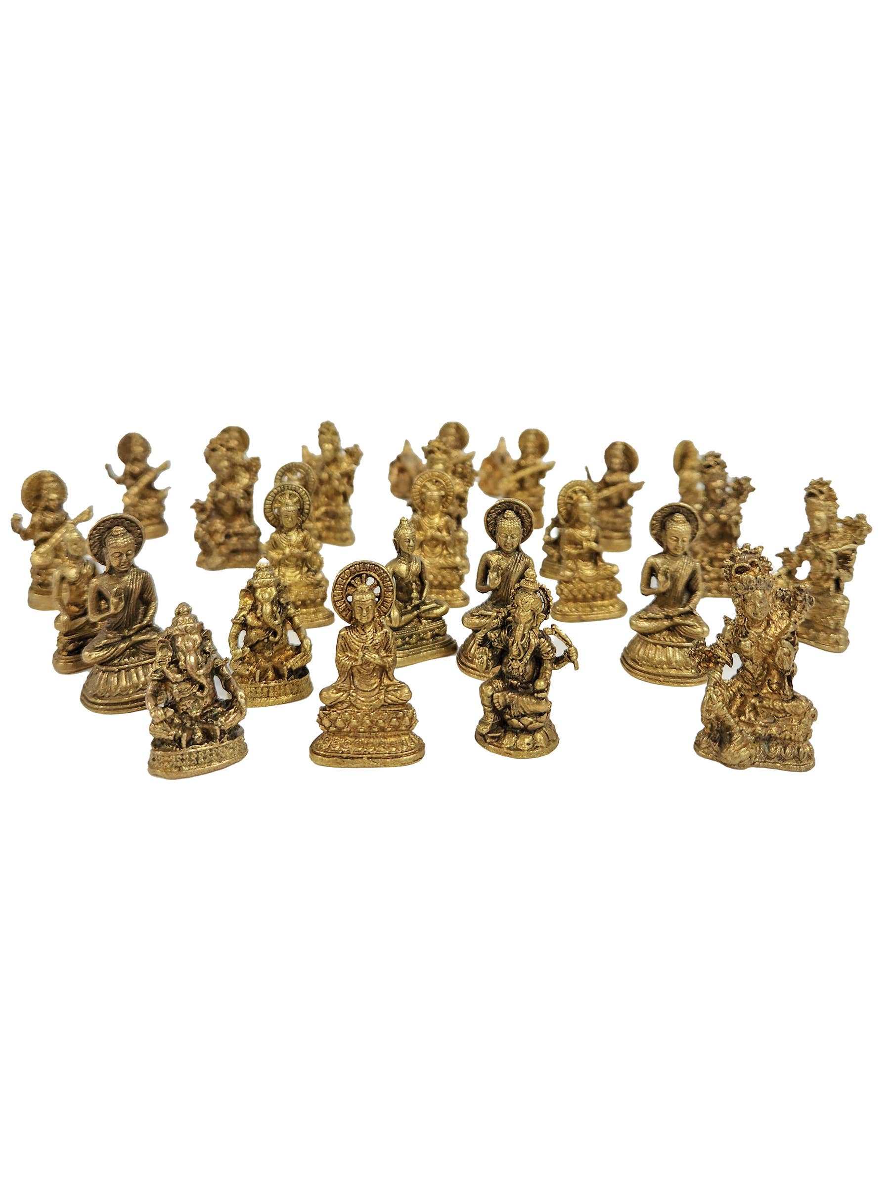 Pocket Mini Brass Statues for Inspiration and Serenity