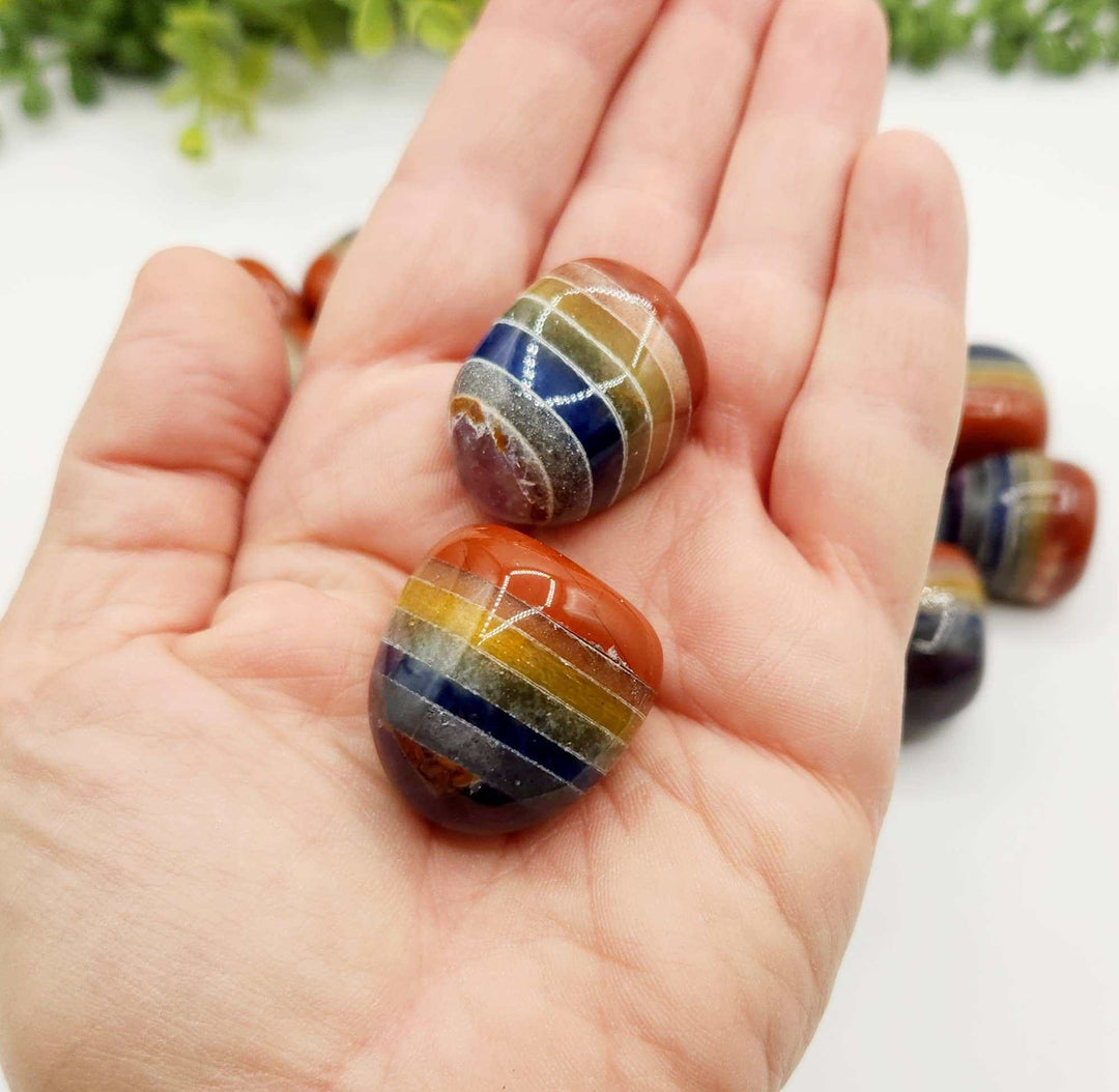Seven Chakra Tumble Stone