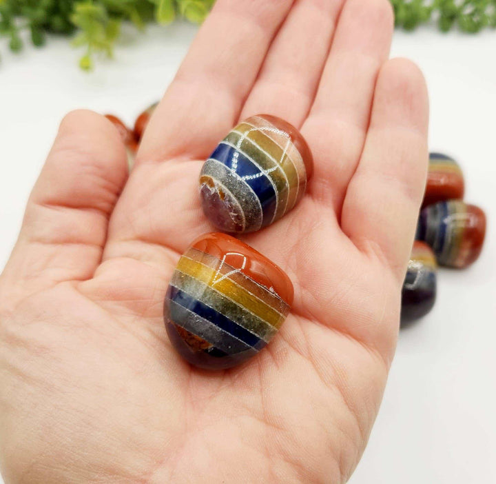 Seven Chakra Tumble Stone