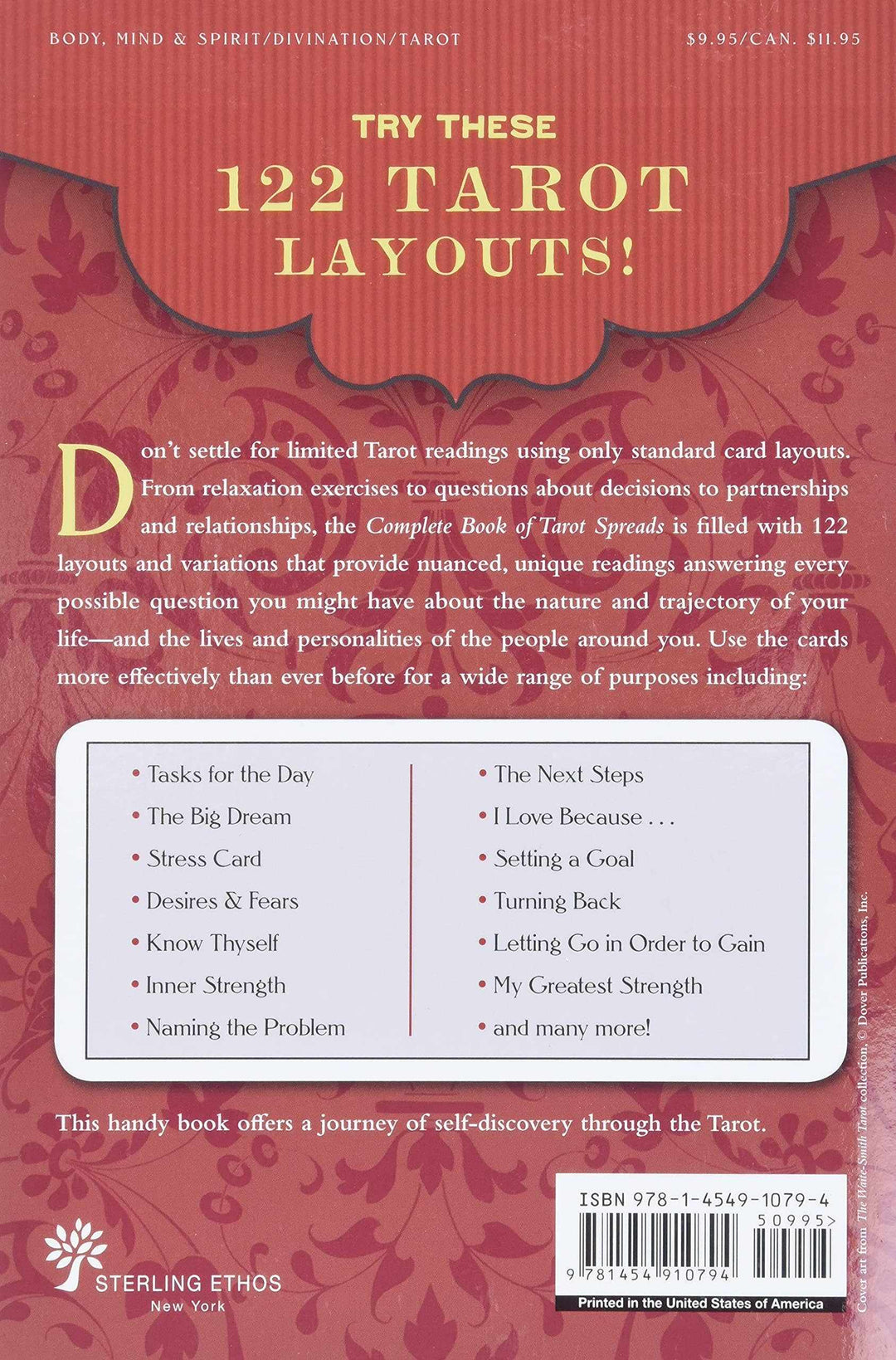 Complete Book of Tarot Spreads by Evelin Burger &amp; Johannes Fiebig