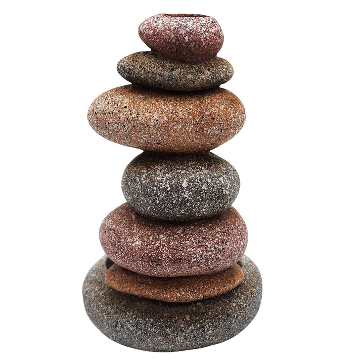 Harmony, Peace &amp;amp; Balance Inspirational Stones Backflow Incense Burner