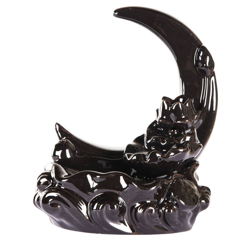 Crescent Moon with Koi Fish Backflow Burner