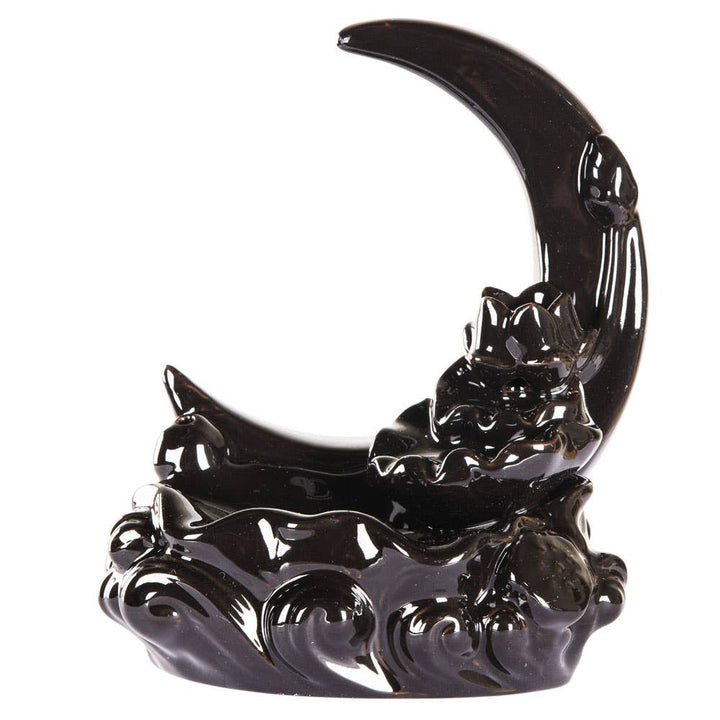 Crescent Moon with Koi Fish Backflow Burner