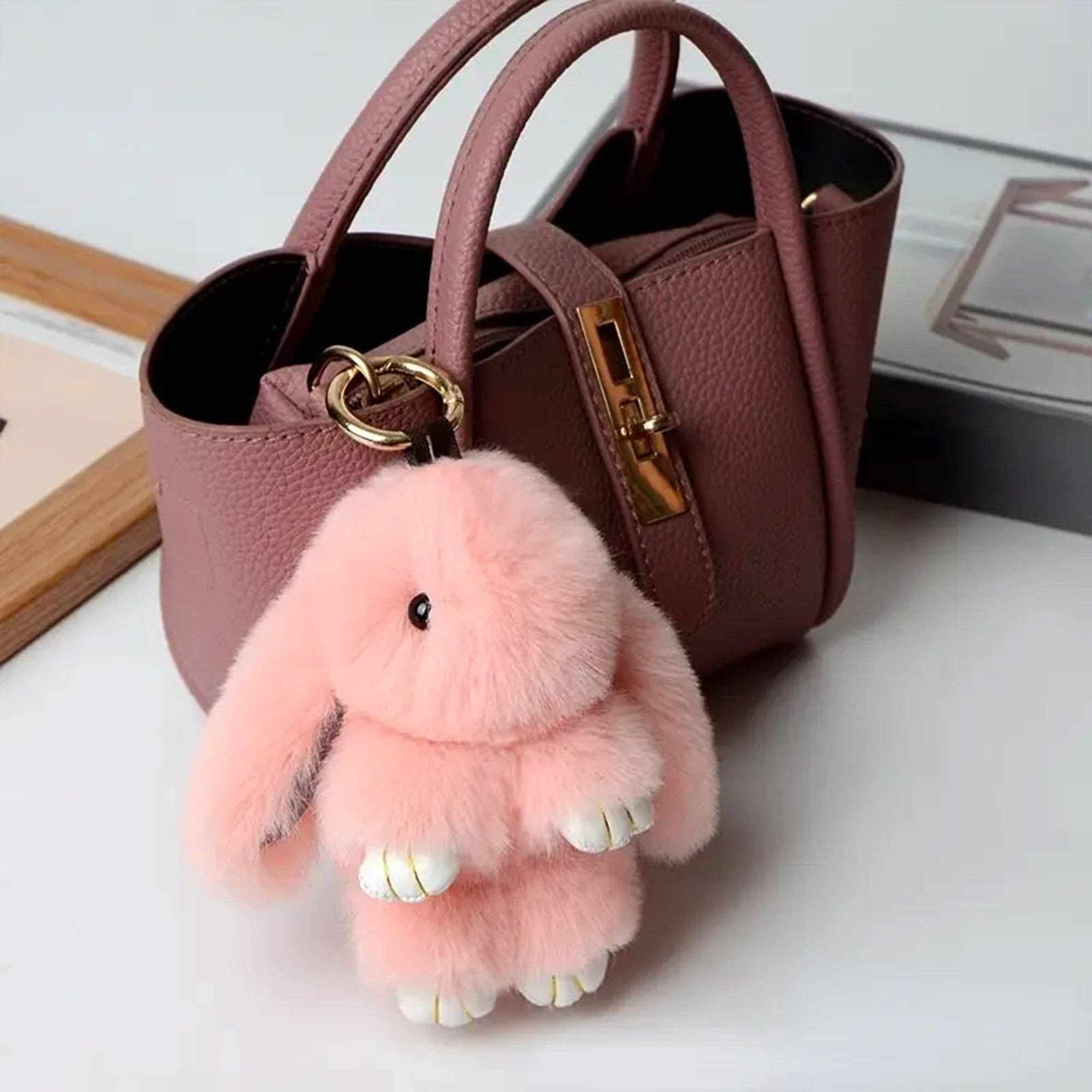 The Faux Fur Bunny Keychain 2