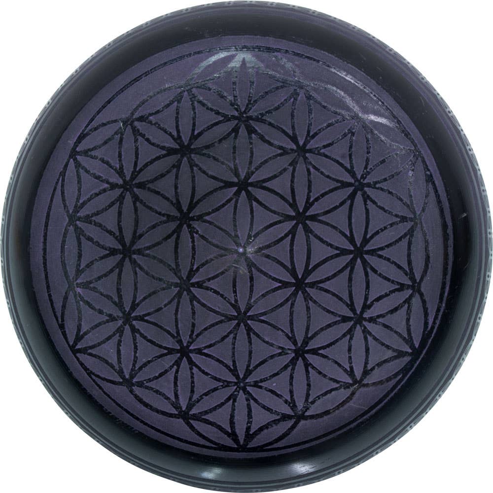 Purple Flower of Life Singing Bowl - 8"