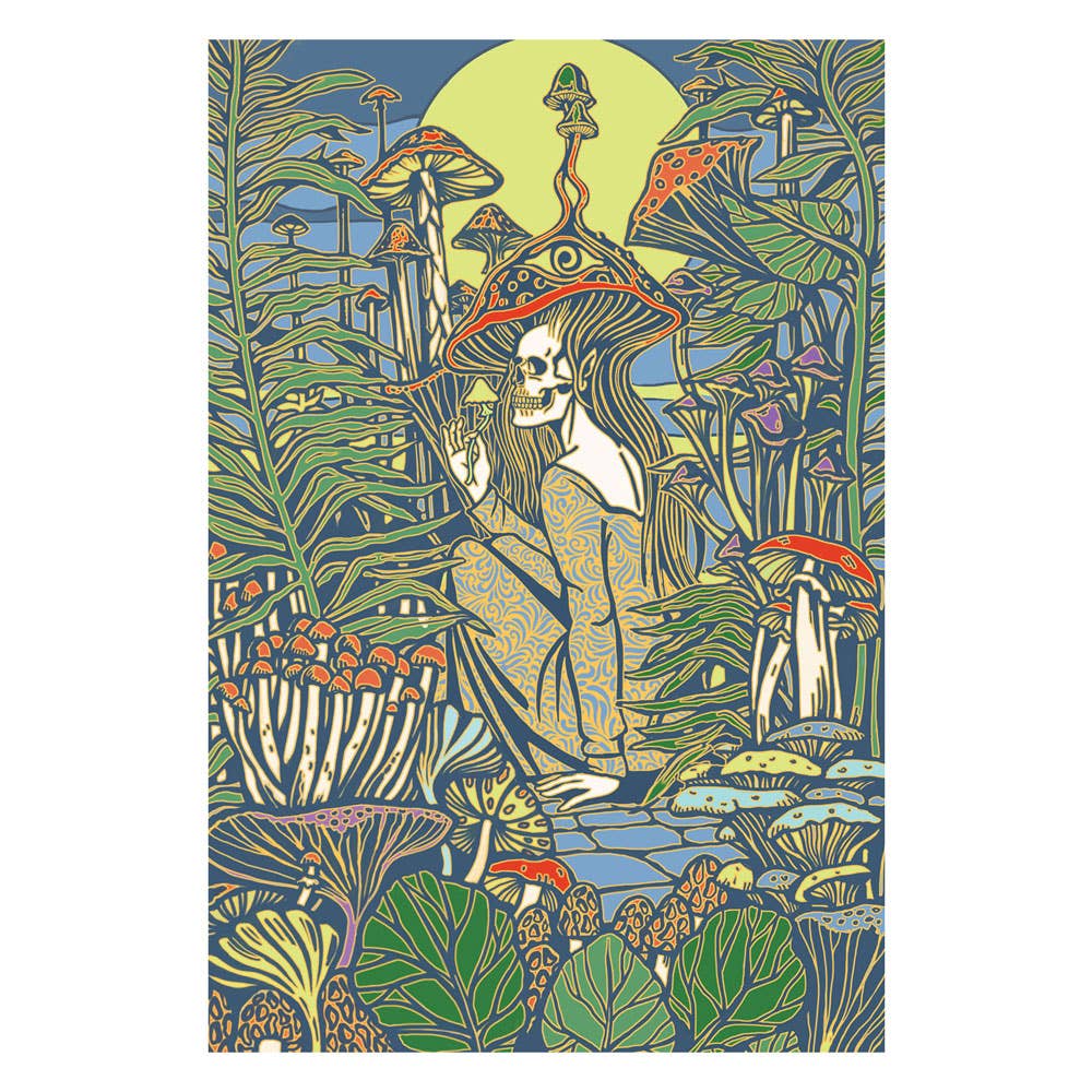 3D Dream Love Tapestry with psychedelic design, includes 3D glasses, cotton material, 60" x 90".