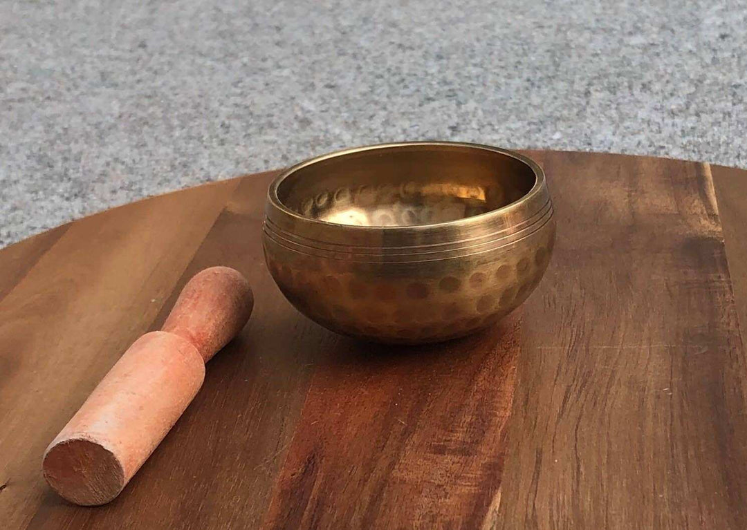Handmade Tibetan Singing Bowl with Carrying Case