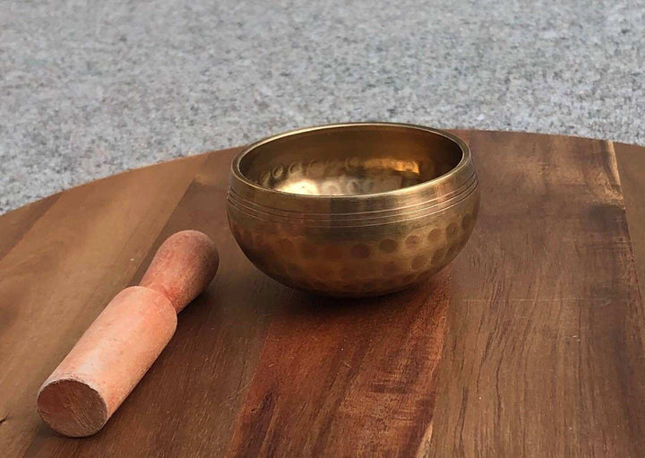 Handmade Tibetan Singing Bowl with Carrying Case