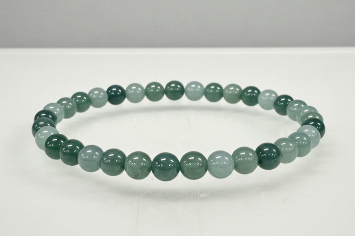 Jade Jadeite Round Bead Bracelet 6mm - Eternal Harmony