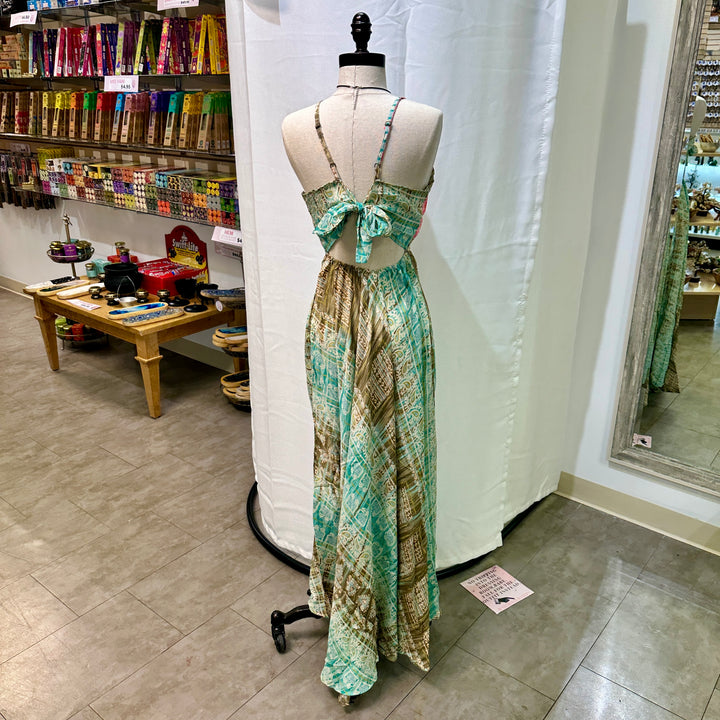 Long Sari Boho Summer Sun Dress