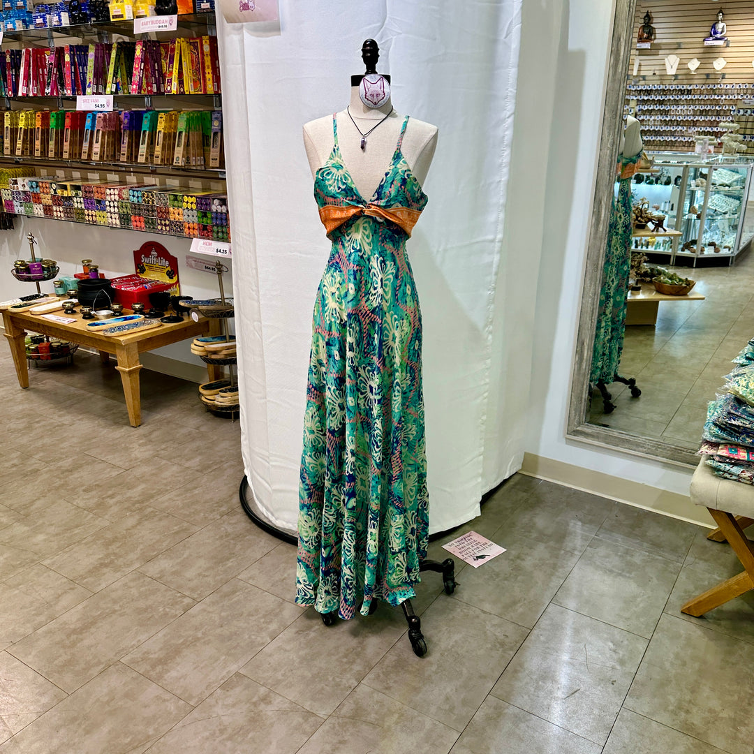 Long Sari Boho Summer Sun Dress