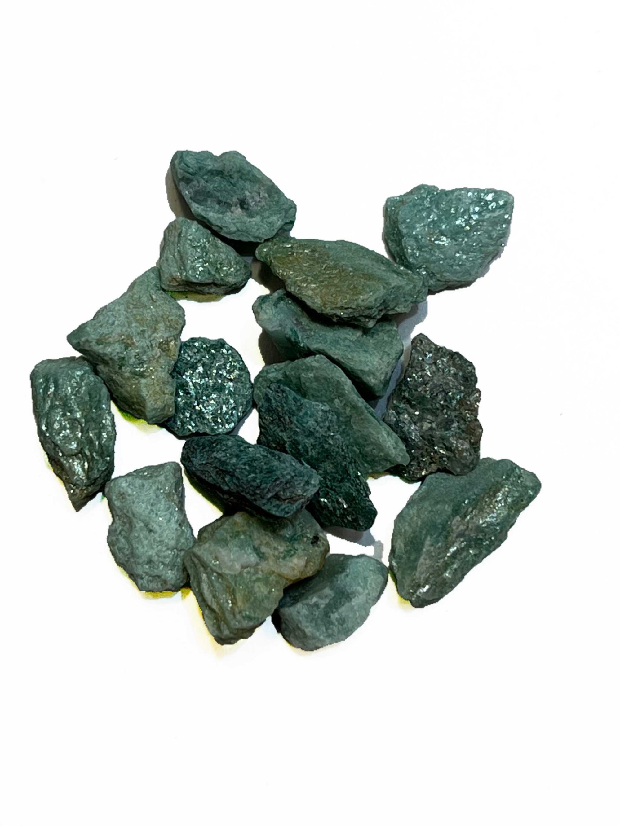 Muscovite Mica aka Fuchsite Rough Chips, Rough Stones