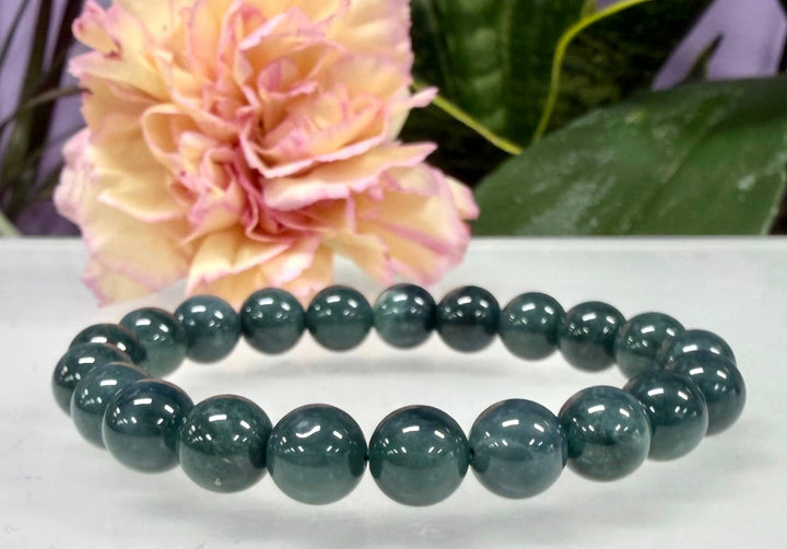 Jade Jadeite Round Bead Bracelet 9.5-10mm - Eternal Harmony