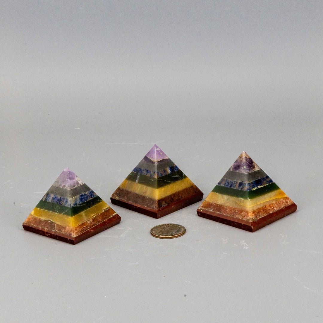 7 Chakras Crystal Pyramid