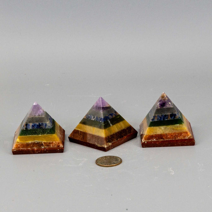 7 Chakras Crystal Pyramid