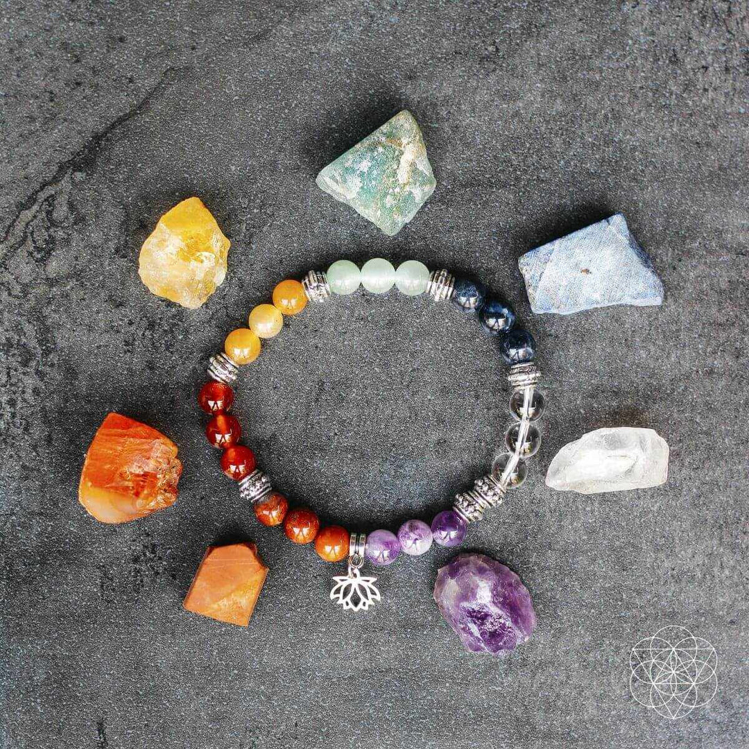 7 Chakra Bracelet and Stones Set