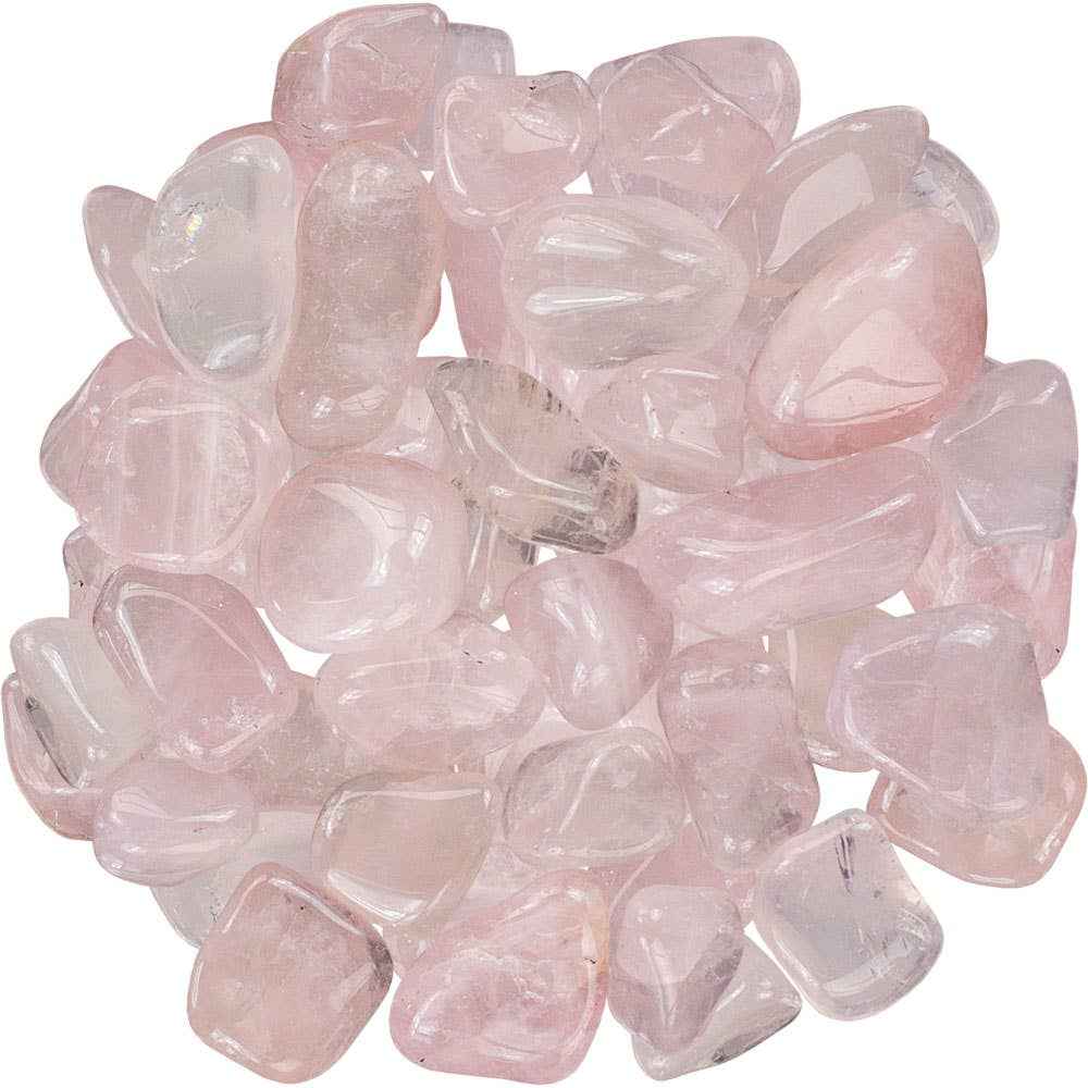 Tumbled Stone Rose Qtz.grade a (1 Lb)
