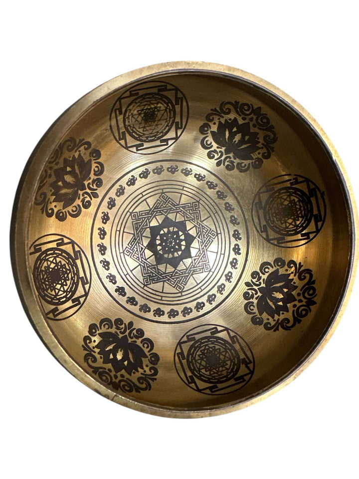 Antique Laser Carved Singing Bowl
