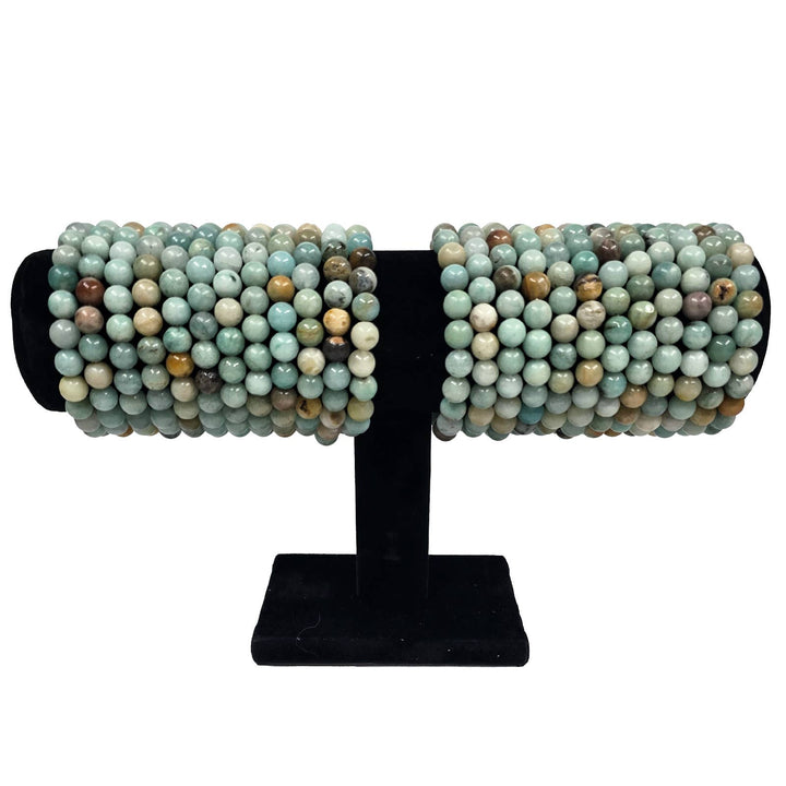 Amazonite Round Bead Bracelet