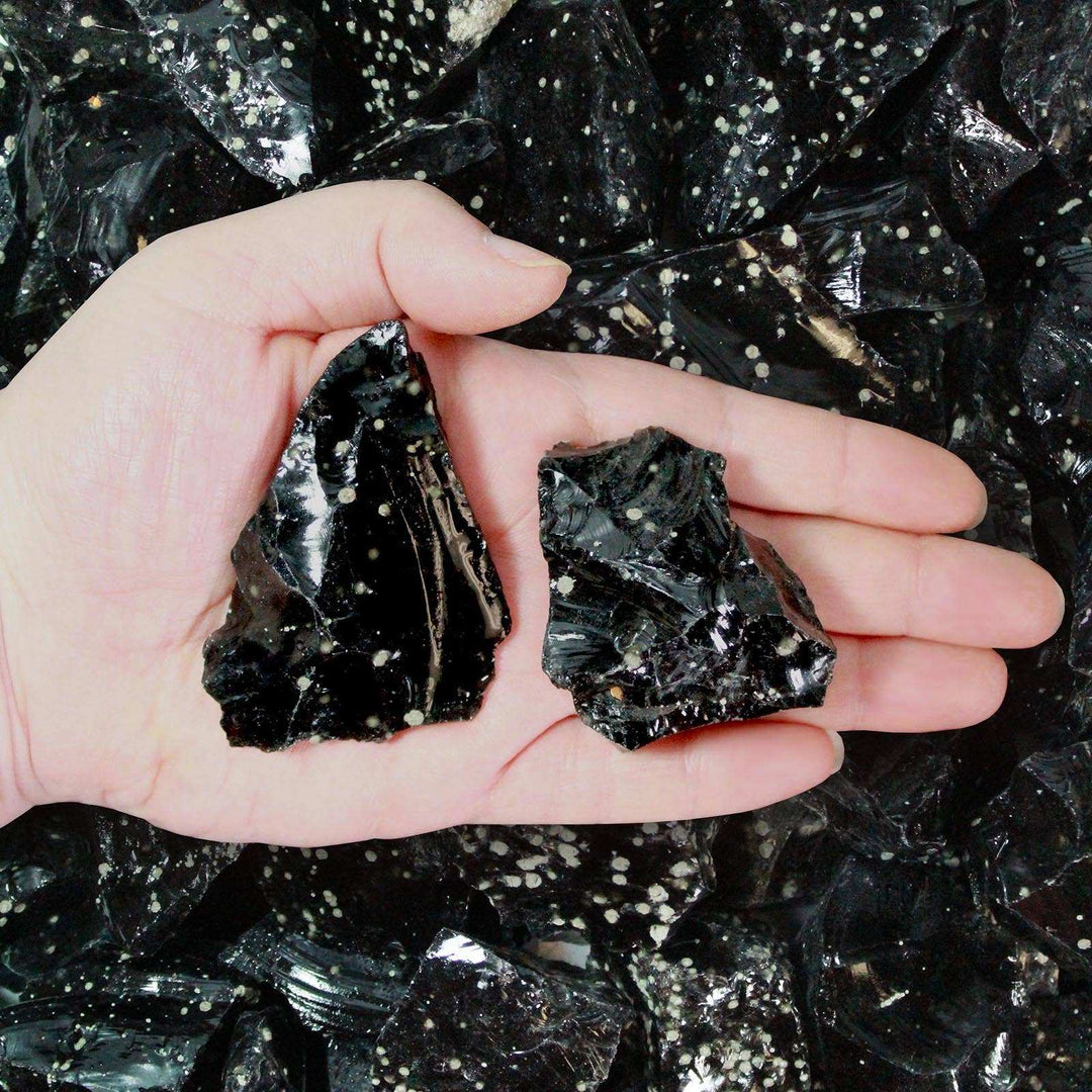 Rough Mexican Snowflake Obsidian