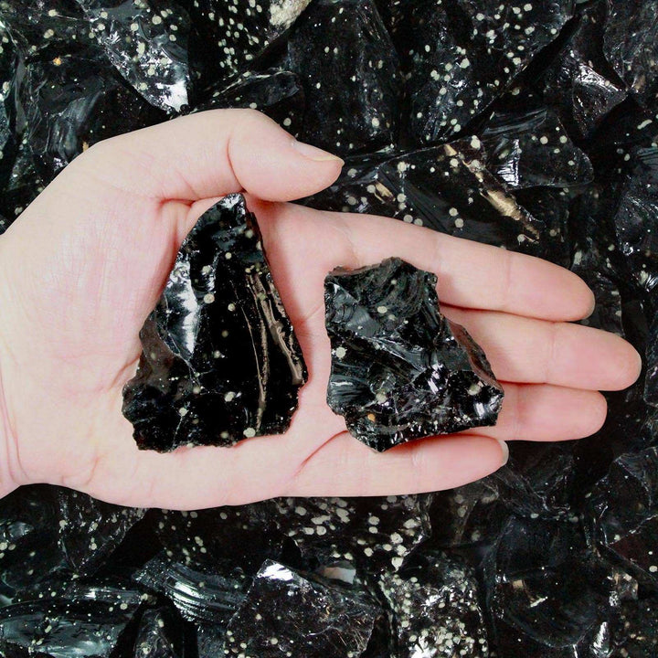 Rough Mexican Snowflake Obsidian