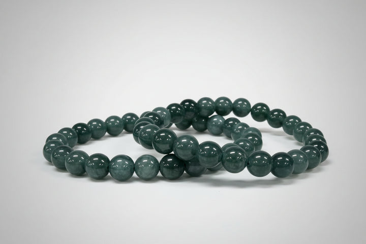 Jade Jadeite Round Bead Bracelet 8mm - Eternal Harmony