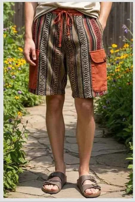 Cotton Baja Cargo Shorts