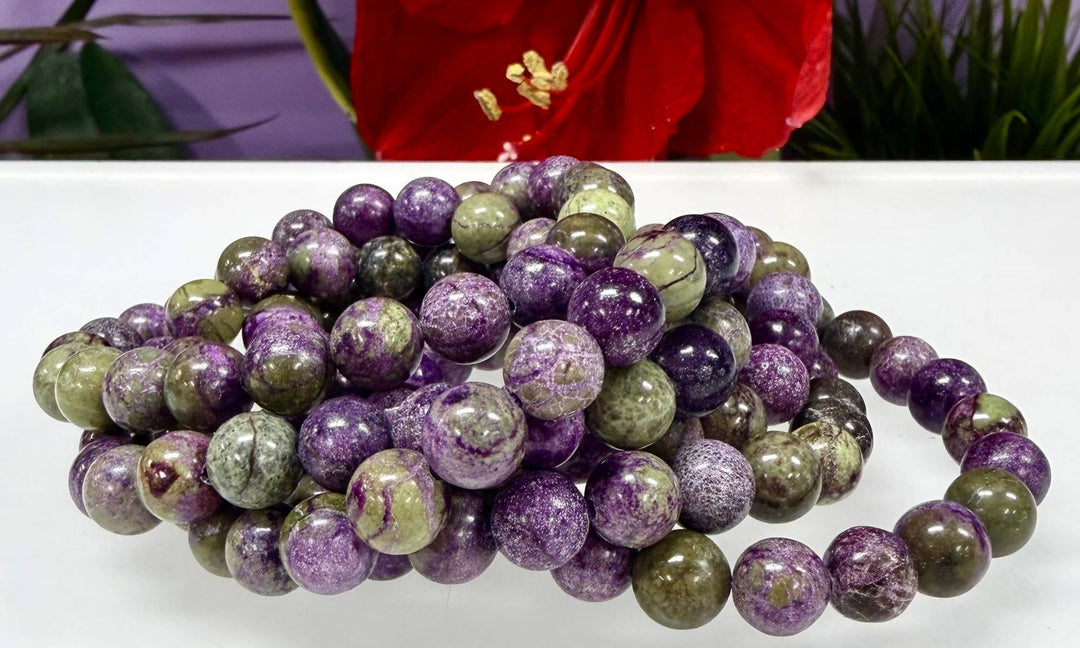 Atlantisite Round Bead Bracelet 8mm - Ancient Awakening