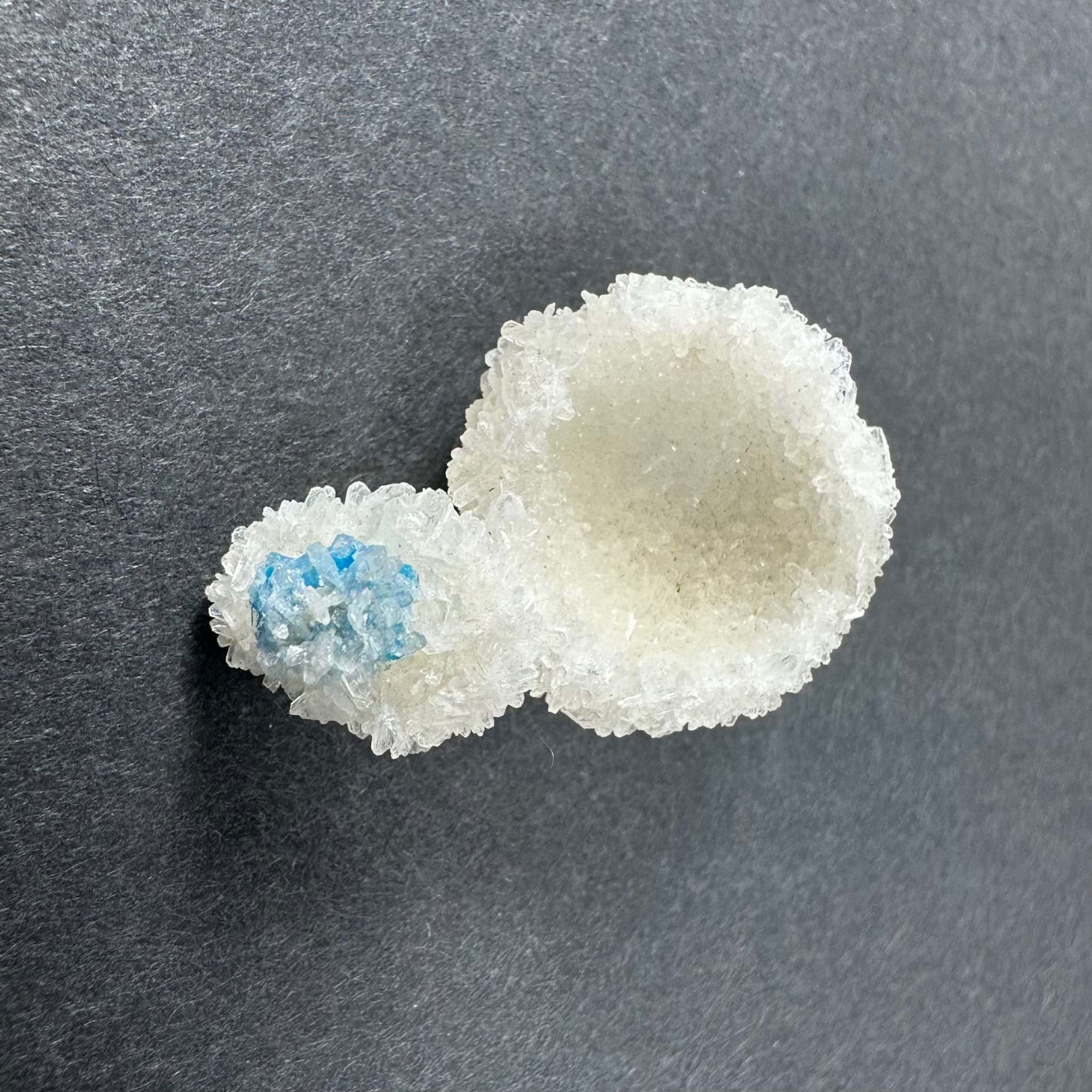Cavansite Ball 'Floaters' on Stilbite SM from Maharashtra, Pune, India