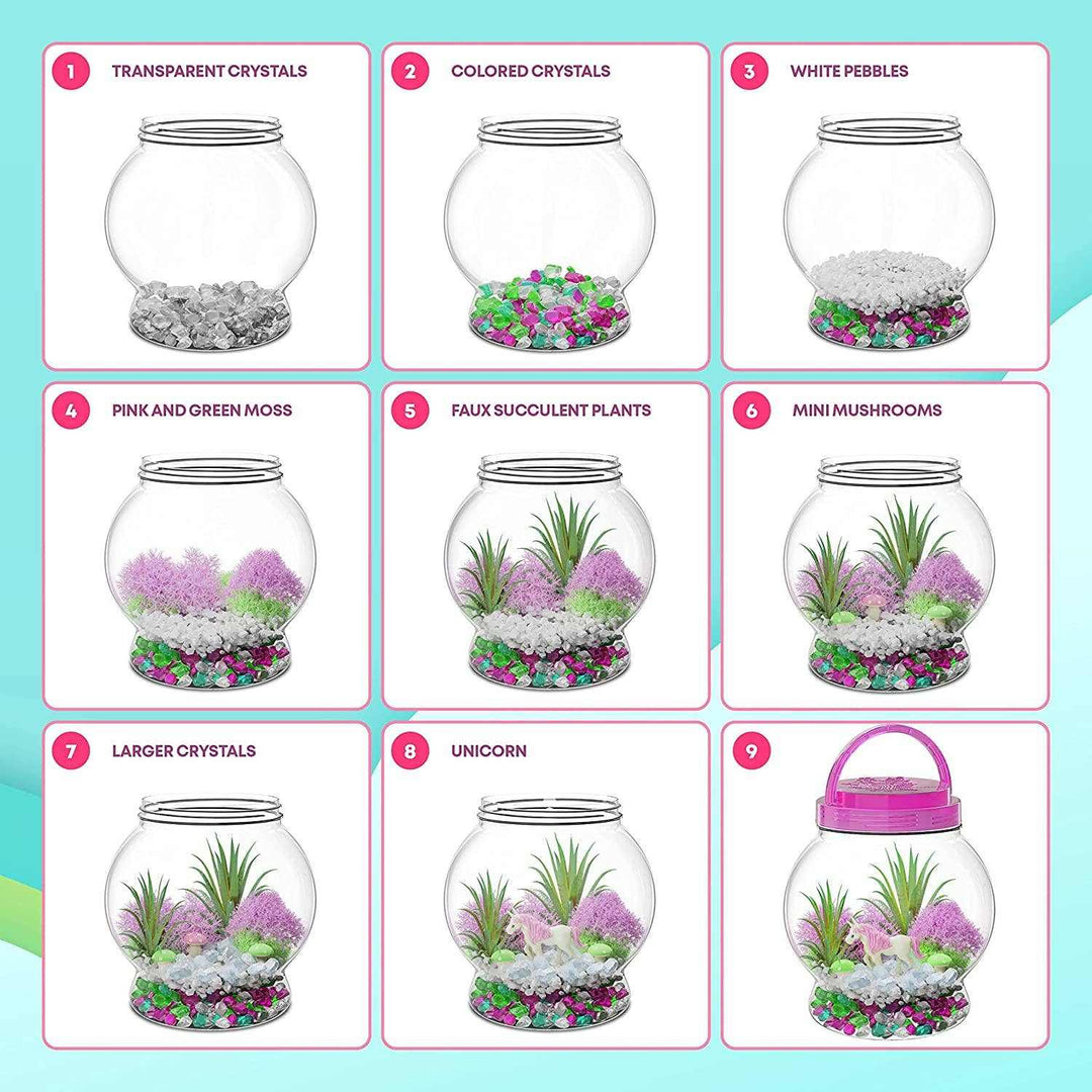 Light-Up Unicorn Terrarium Kit