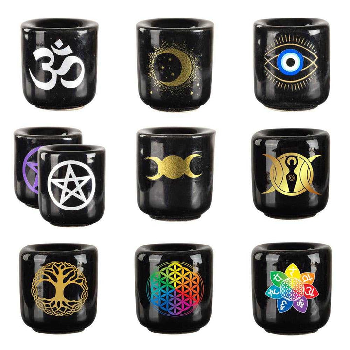 Mini Candle Holders with Design
