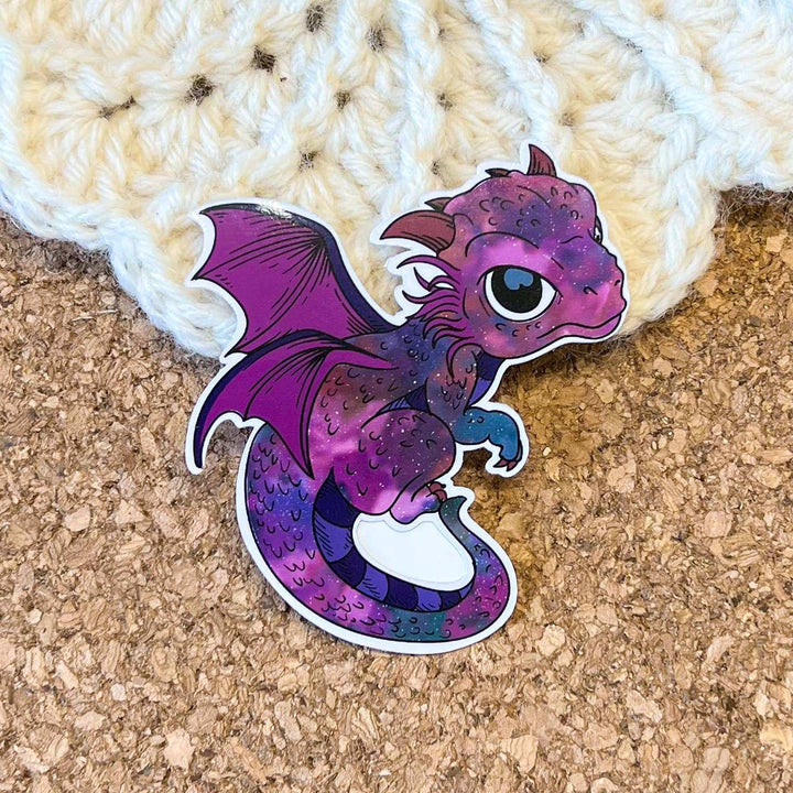 Galaxy Dragon Vinyl Sticker