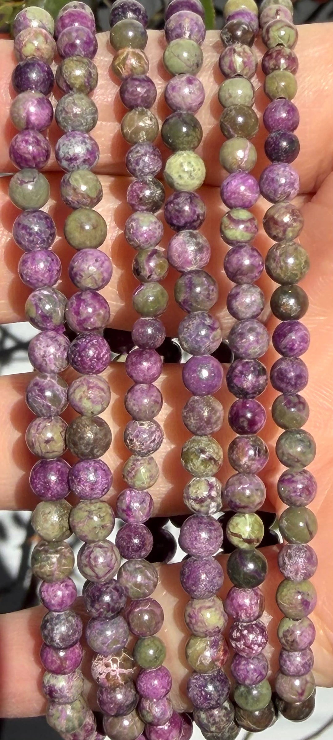 Atlantisite Round Bead Bracelet 4mm - Ancient Awakening