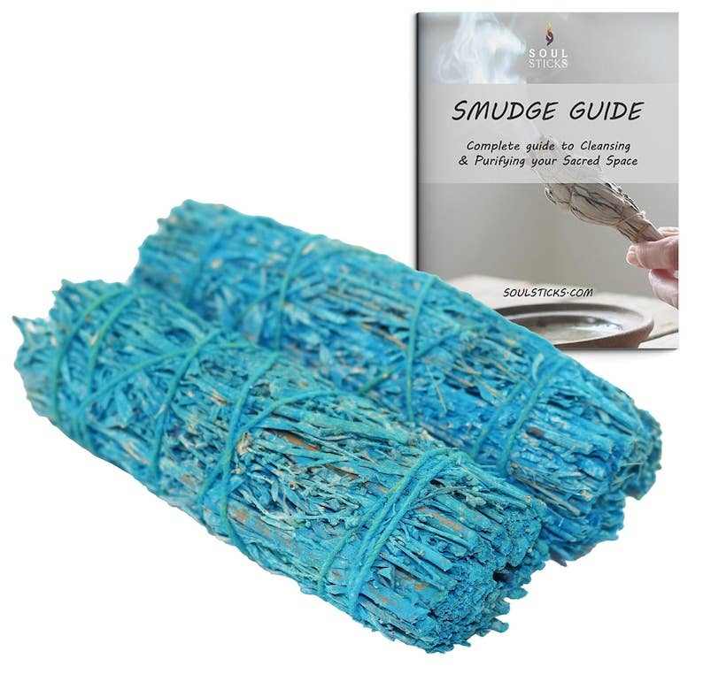Nag Champa Scented Sage Smudge Stick with Smudge Guide