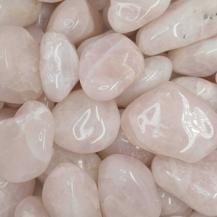 Brazilian Rose Quartz Palm Stone