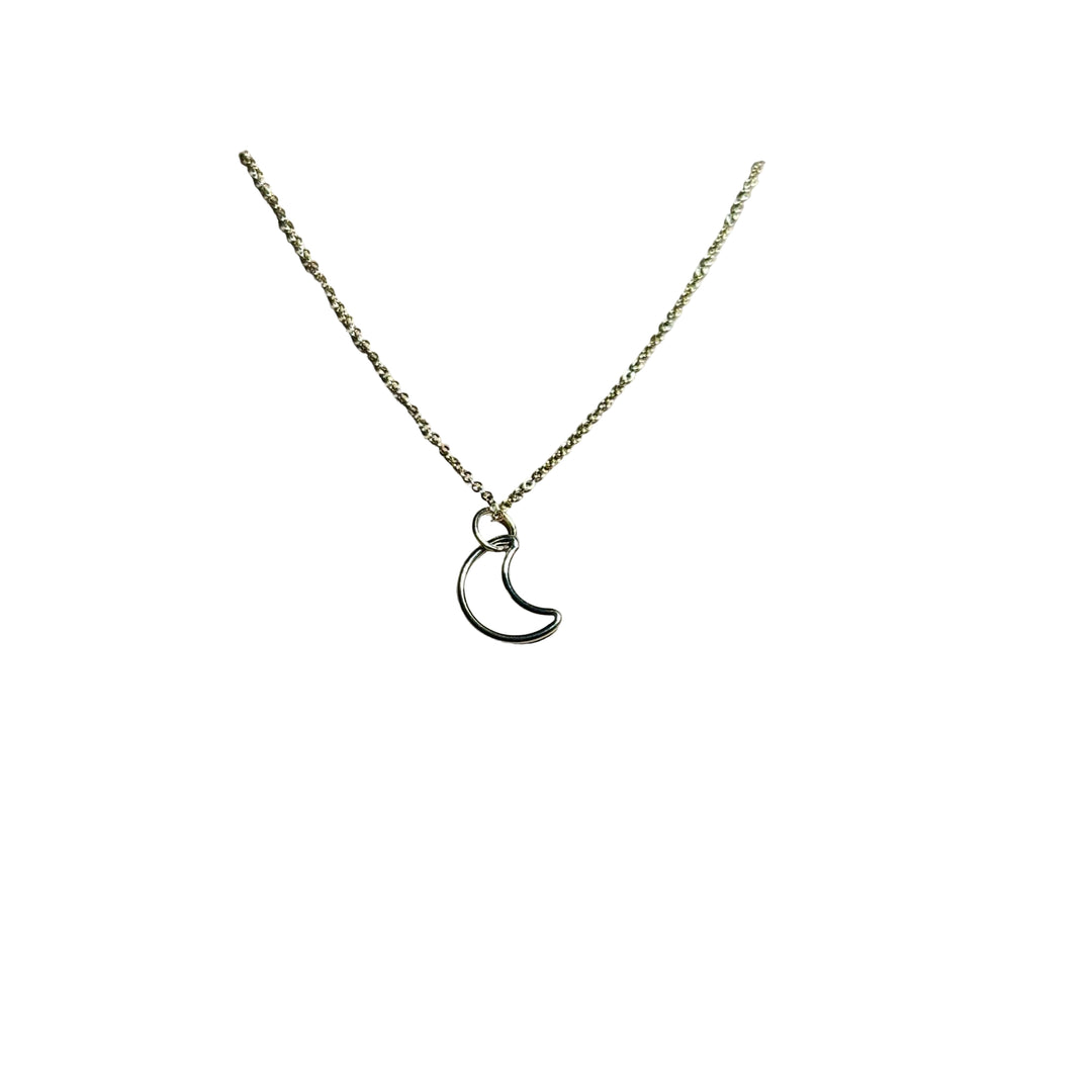 Bertoni Gold-Filled Crescent Moon Necklace – Celestial Healing Jewelry