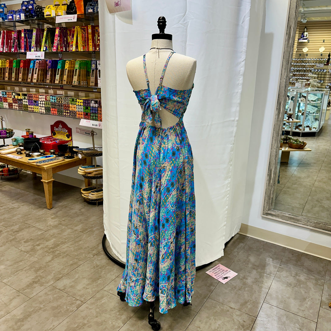 Long Sari Boho Summer Sun Dress