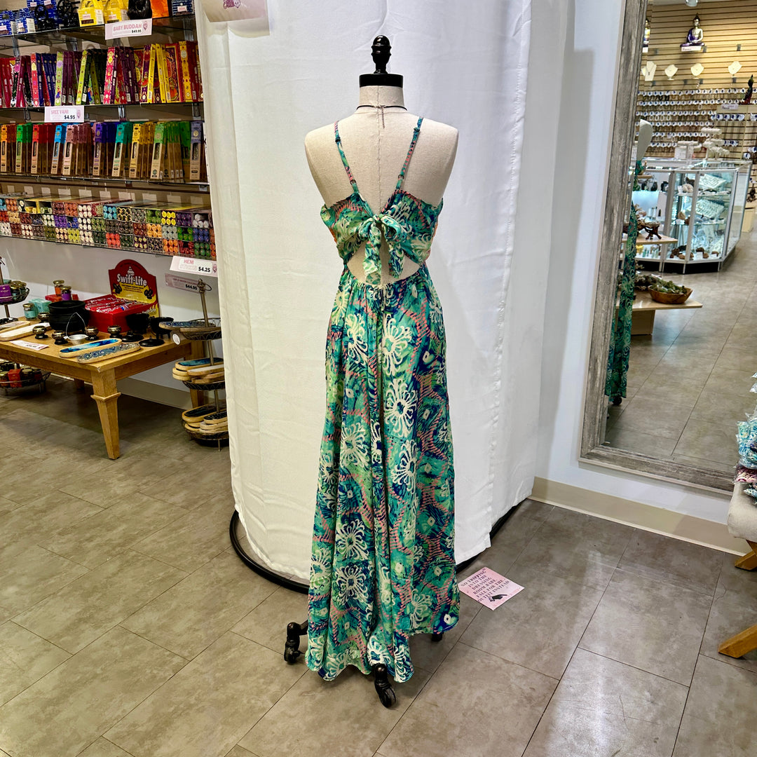 Long Sari Boho Summer Sun Dress