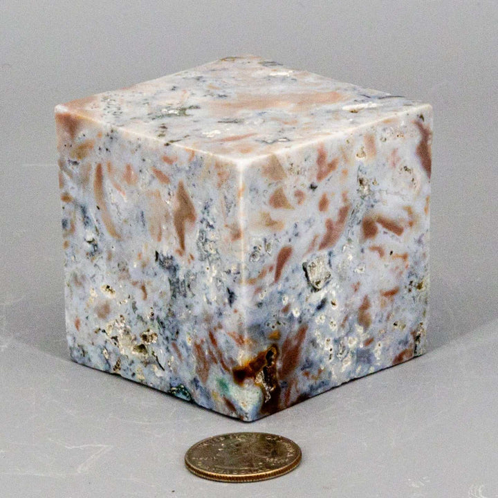 Agate Cube w/t Cut Corner