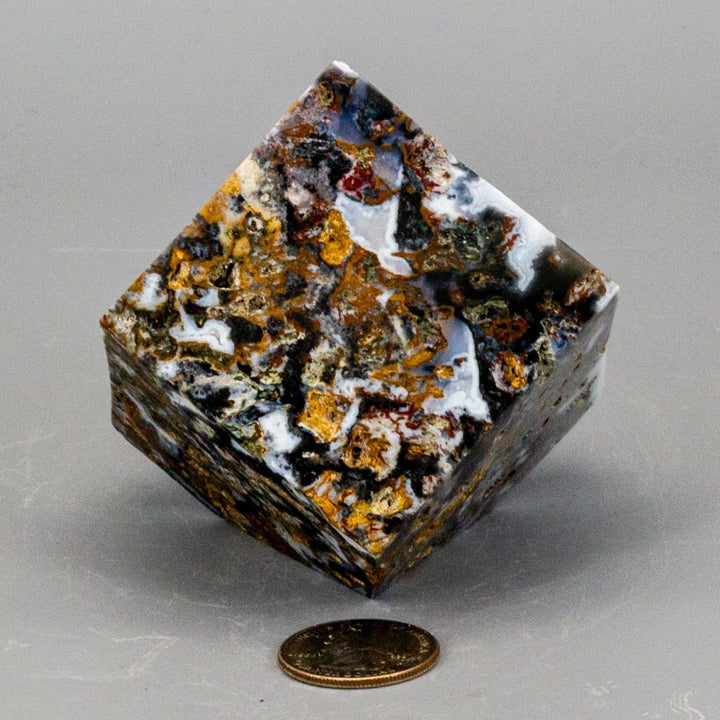 Agate Cube w/t cut Corner