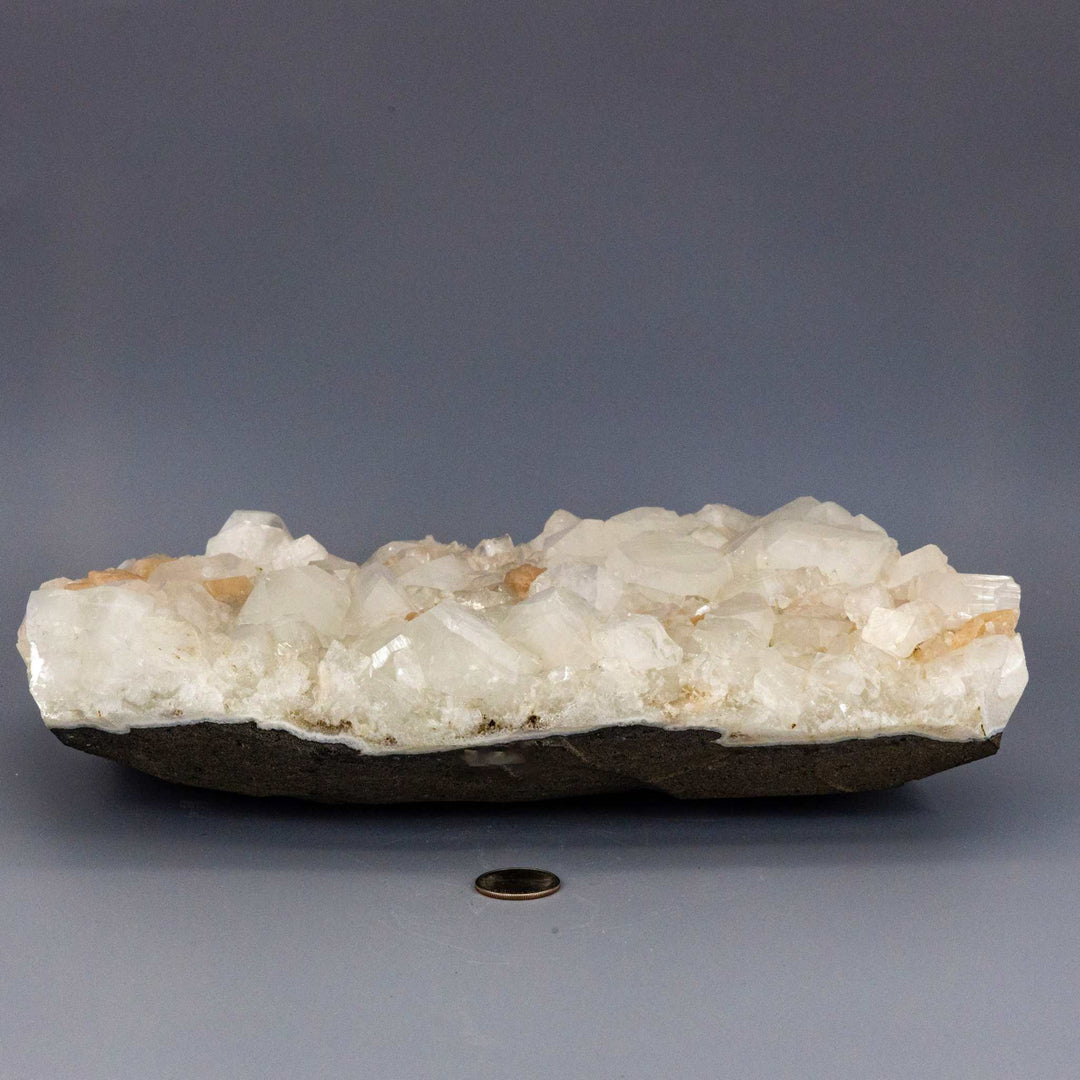 Apophyllite with "peach" Stilbite "XXL" Cluster