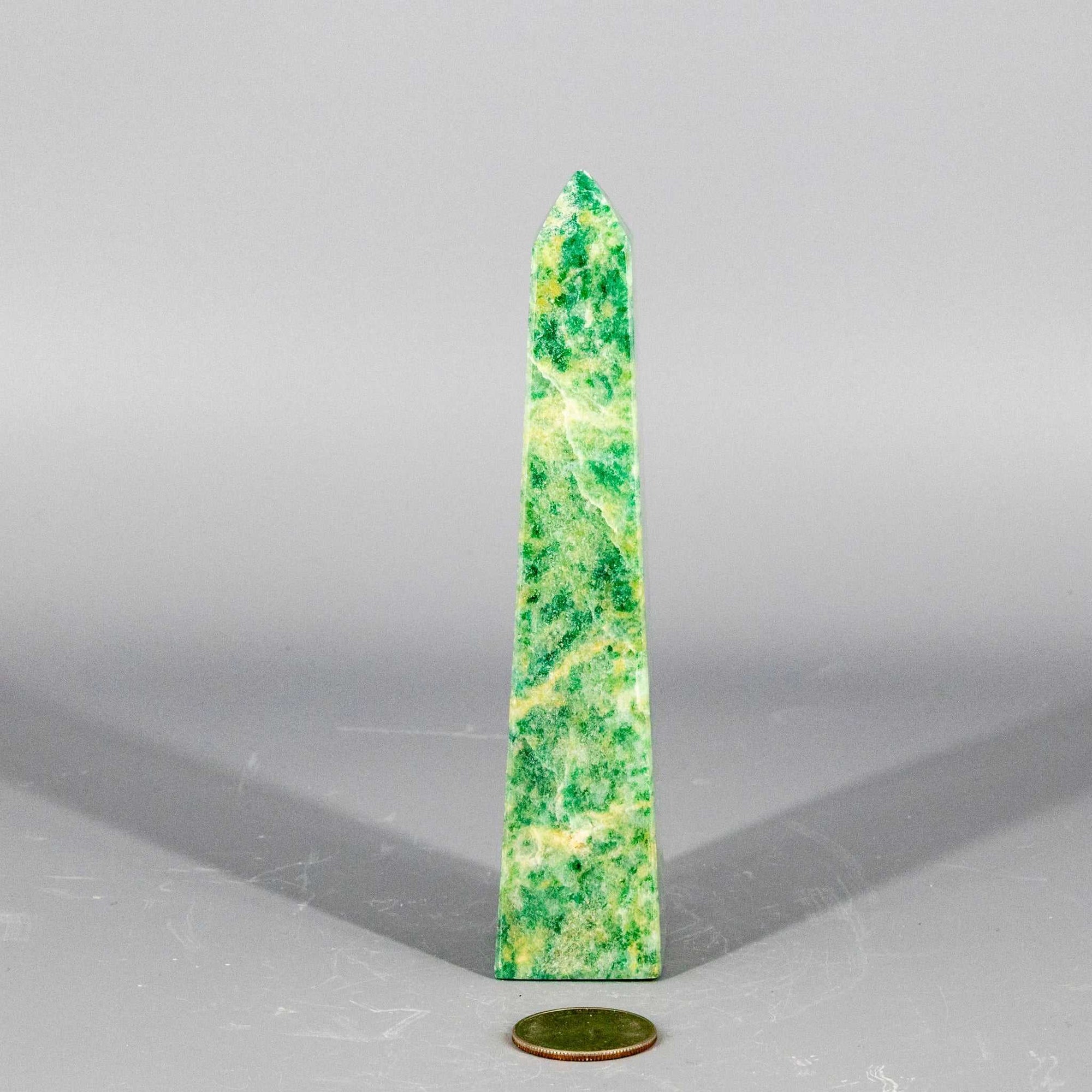 Aventurine Tall Quartz Obelisk Tower
